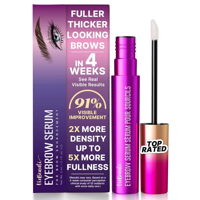 Detalle de VieBeauti Eyebrow Growth Serum (3 mL) for Longer, Fuller, Thicker-Looking Brows