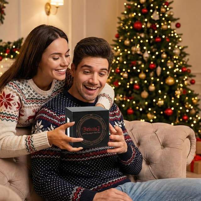 Detalle de 2026 DND Dice Set Alchemist’s Metallic Elixir 7-Piece Metal & Resin Dice Collection (Bronze)