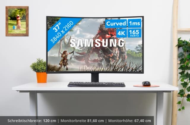Thumbnail 16 de Samsung Odyssey G7 LS37FG756EUXEN – 37" 4K Curved Gaming-Monitor mit 165 Hz