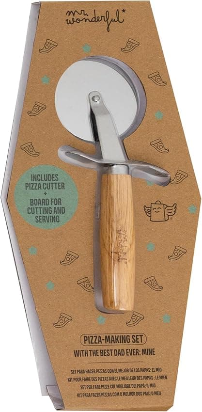 Detalle 2 de Mr. Wonderful Set para Pizzas y Papá 👨🍳 Multicolor