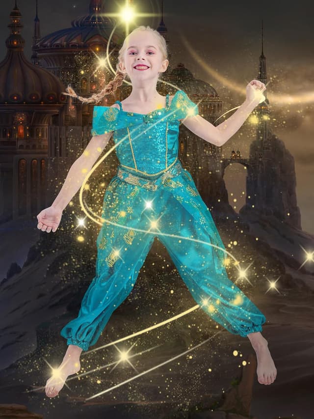 Thumbnail 6 de IKALI Jasmin Prinzessin Kostüm 3-10 Jahre