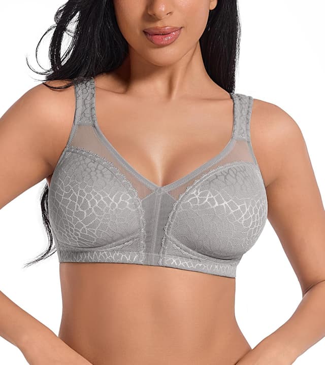 Detalle de DotVol Damen Komfort Minimizer BH mit Vollschalen, Bügellos (Wirefree) – Große Größen