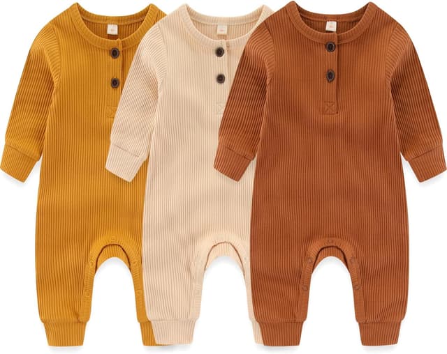 Detalle de MAMIMAKA Newborn Romper Footless Pyjamas in Cotton Blend with Spandex