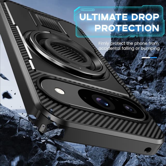 Detalle 1 de Tuvror Hülle Pixel 9 Pro mit Ring