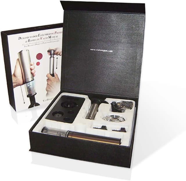 Thumbnail 3 de VB VIN BOUQUET Set Vino Deluxe Sacacorchos Eléctrico Bomba Vacío 🍷