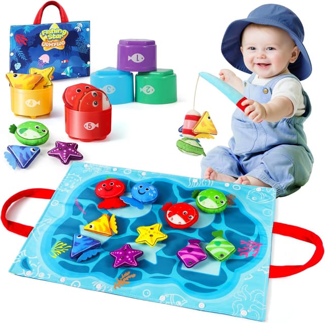 Detalle de URMYWO Toddler Fishing Game Toys Colour Sorting