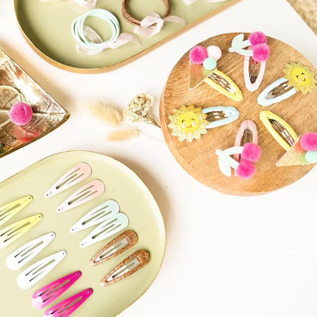 Thumbnail 5 de Papierdrachen 48 Haarspangen und Haargummis für Kinder 🎀