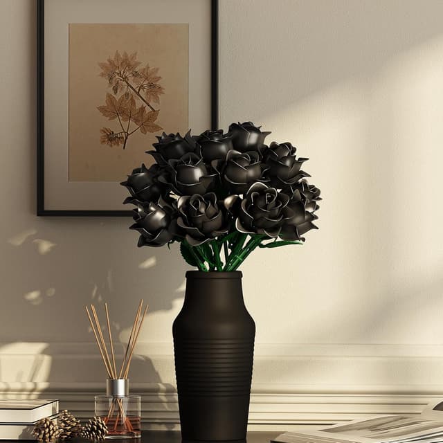 Thumbnail 1 de Mavo brix Set bouquet di rose nere 585 pezzi 🌹