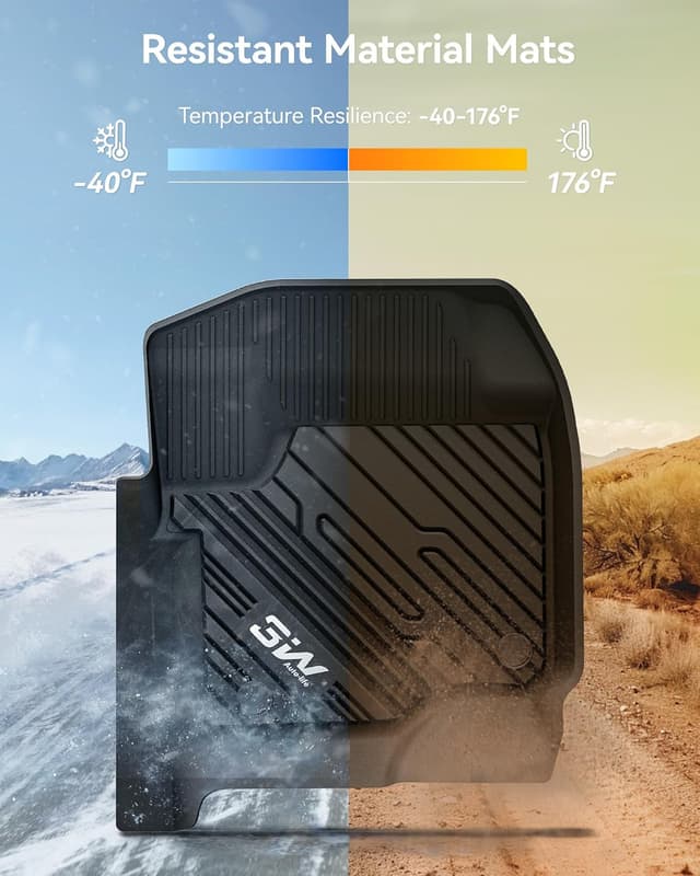 Thumbnail 4 de 3W Custom Fit Floor Mats for Ford F250 2017-2026