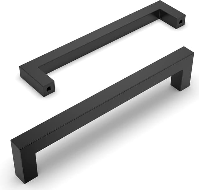 Imagen de Amerdeco 10 Pack Matte Black Cabinet Pulls 160mm en OfertitasTOP