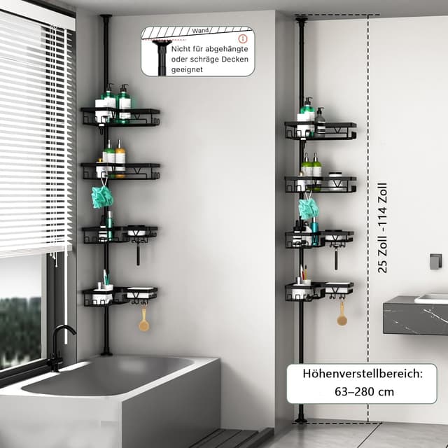 Detalle 2 de Cooeco Dusche Caddy Corner 25–114 Zoll