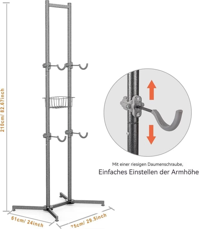 Detalle 2 de Fahrradständer Boden für 4 Räder bis 70 kg