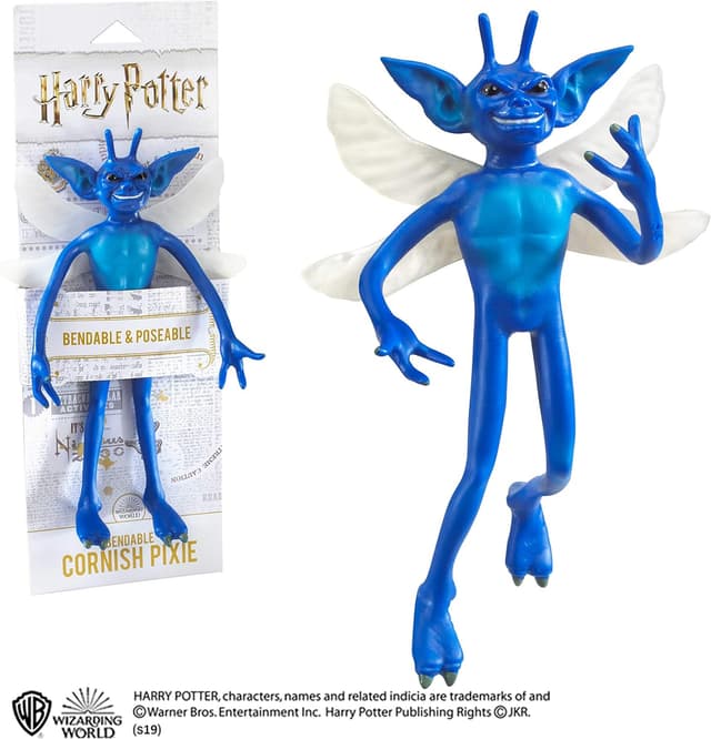 Detalle de The Noble Collection figurine Cornish Pixie pliable (7 in / 18 cm) Harry Potter – à poser et officielle