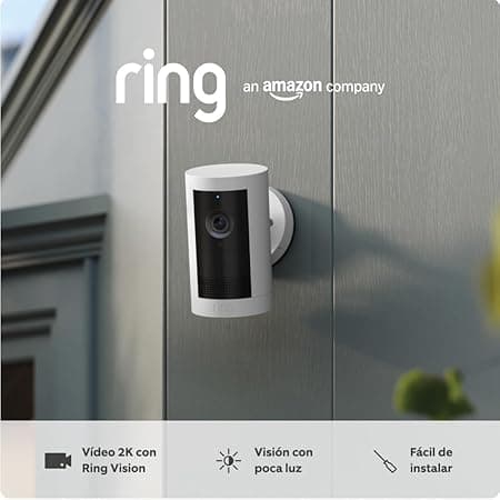 Detalle de Ring Cámara Exterior Plus Inalámbrica 2K con Batería 📸
