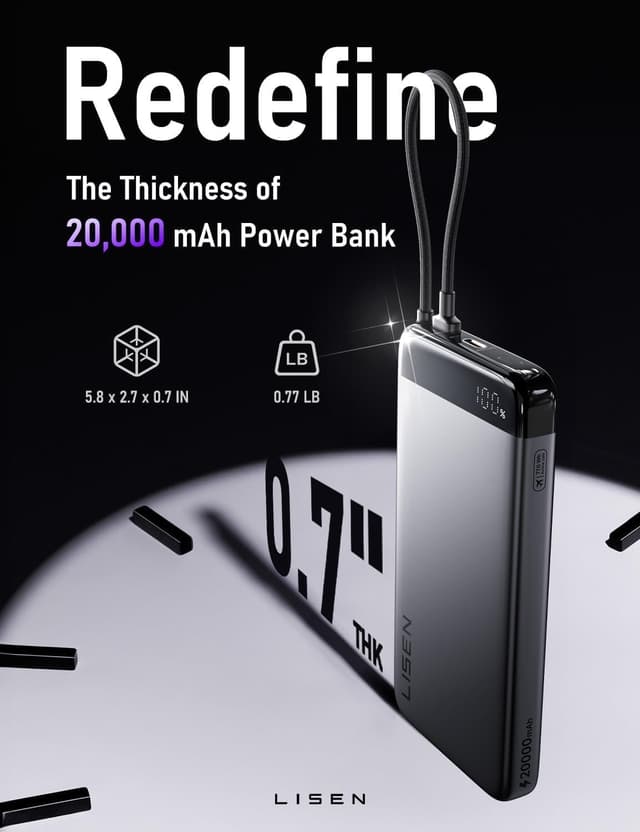 Thumbnail 4 de LISEN 20000mAh 35W USB-C power bank