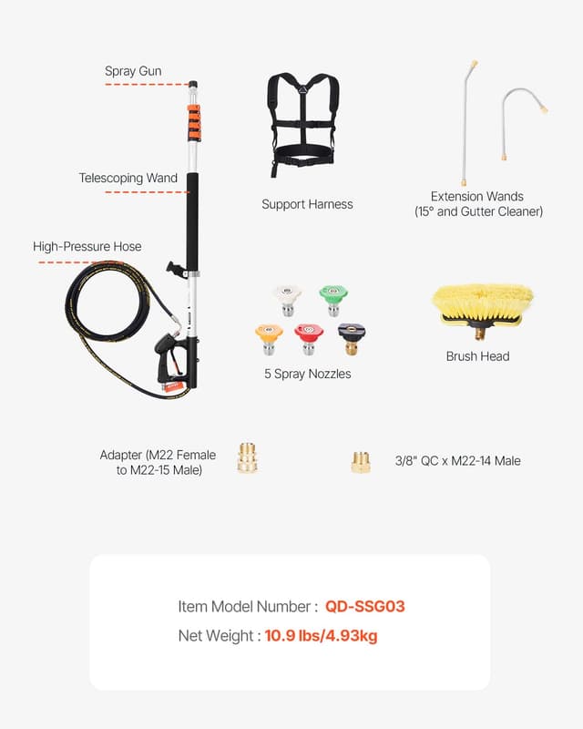 Thumbnail 6 de VEVOR lance télescopique 5437 mm