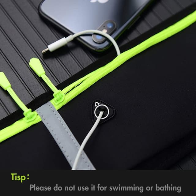 Thumbnail 6 de GORWRICH running belt waistpack with waterproof adjustable elastic strap and reflective strips