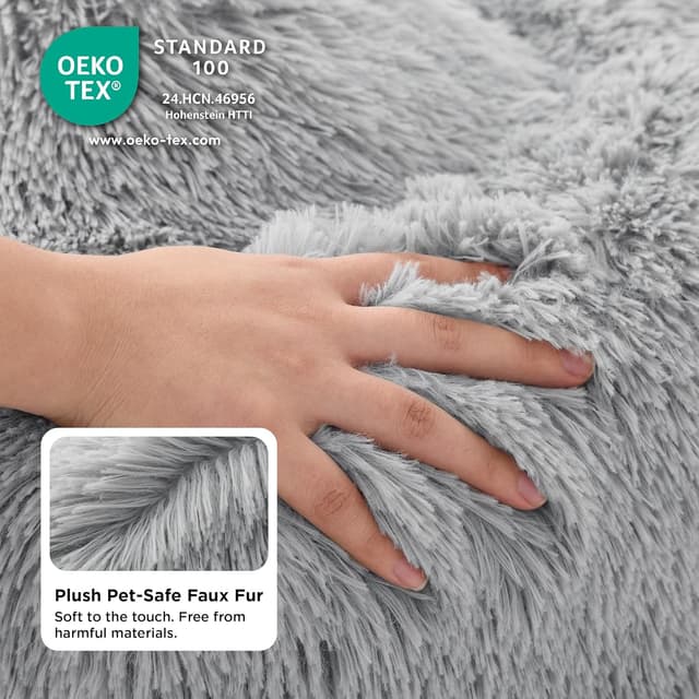 Detalle de Bedsure Round Dog Bed Medium 70x70x15cm