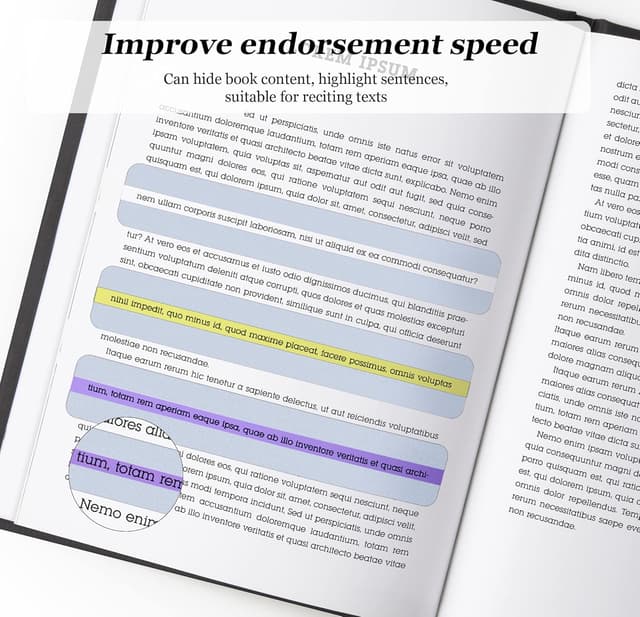 Thumbnail 4 de Vicloon Strisce di Lettura Guidate 16Pcs