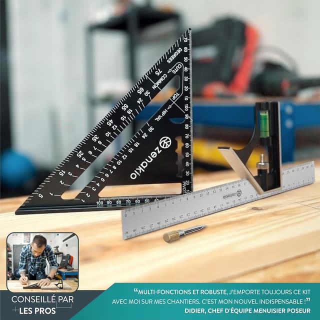 Thumbnail 5 de ZENAKIO Equerre Menuisier 185 mm đ