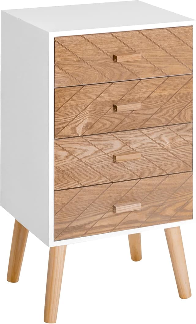 Imagen de HOMCOM Table de chevet scandinave 40 x 30 x 75 cm en OfertitasTOP
