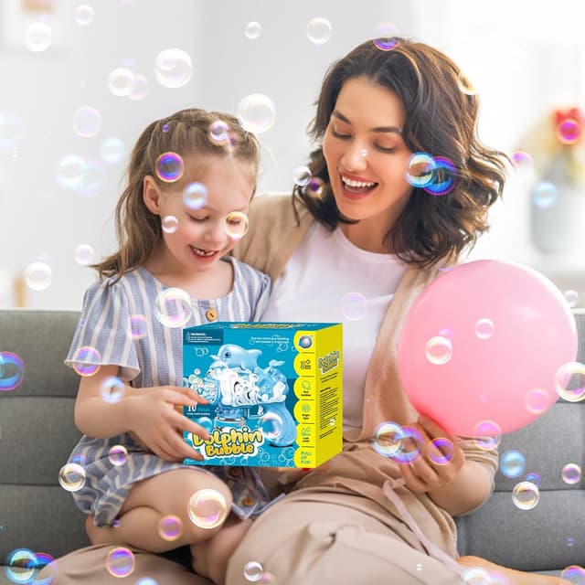 Thumbnail 6 de P PANACARE Panacare Kinder Seifenblasenpistole mit 10 Düsen – automatische Seifenblasenmaschine Gun 5000+ Blasen/Min