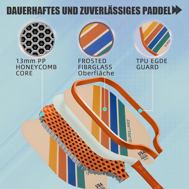 Thumbnail 2 de Glarollirace juego de 2 palas de pickleball