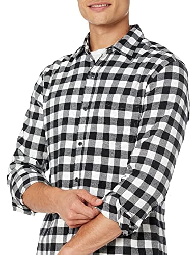 Thumbnail 3 de Amazon Essentials Camisa de franela Negro cuadros vichy S