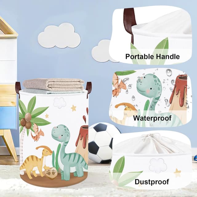 Thumbnail 3 de HUUMONSS Dinosaurs Baby Laundry Hamper 63L