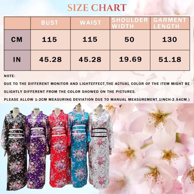 Thumbnail 4 de Conjunto Yukata Kimono Mujer 115 cm