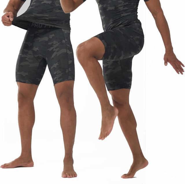 Detalle 2 de BEGIANT Compressie Shorts Herren – schnelltrocknende Basislage mit Kompression und flachen Flatlock-Nähten