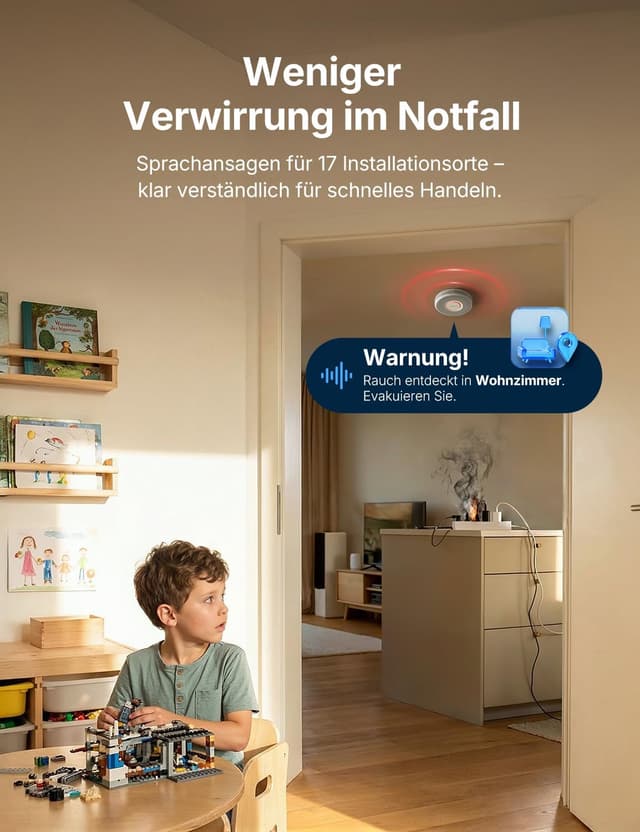 Detalle de X-Sense Rauchmelder XS0B-SN mit 10 Jahren Batterie