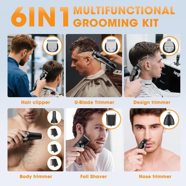 Detalle 1 de Wolf Mind 14-in-1 Beard Trimmer 90min