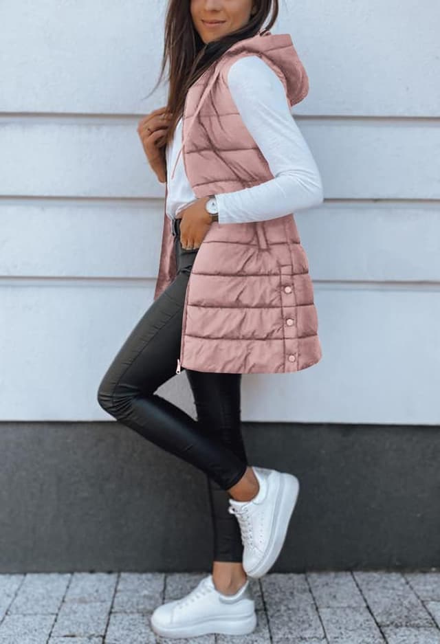 Thumbnail 3 de Veatzaer Long Puffer Vest 100% Polyester