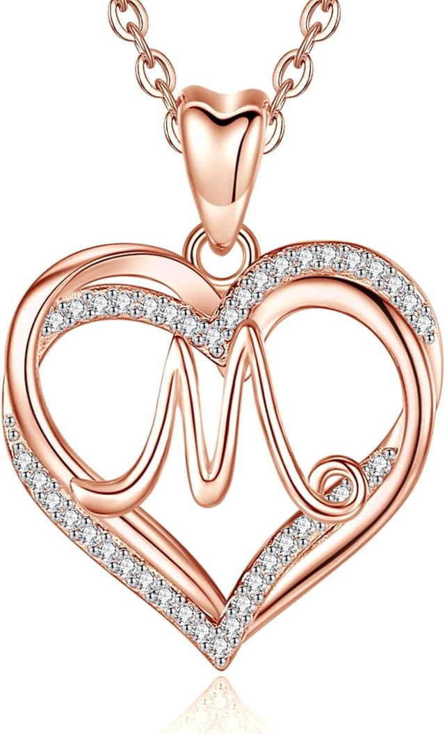 Detalle de INFUSEU Collana cuore con lettera A