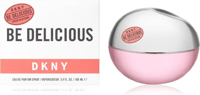 Detalle de DKNY Be Delicious Fresh Blossom Eau de Parfum da donna 100 ml – floreale fruttato, fresco e luminoso