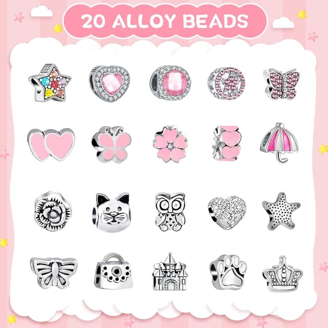 Thumbnail 1 de WEVOL Idee Regalo Bambina Kit Braccialetti 74 pezzi