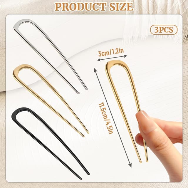 Detalle 2 de Aucuu Pinzas Francesas en U 3 unidades