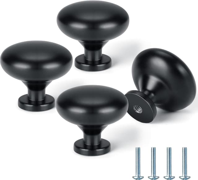 Imagen de VINATO Pomelli Mobili Nero 4 Pezzi en OfertitasTOP