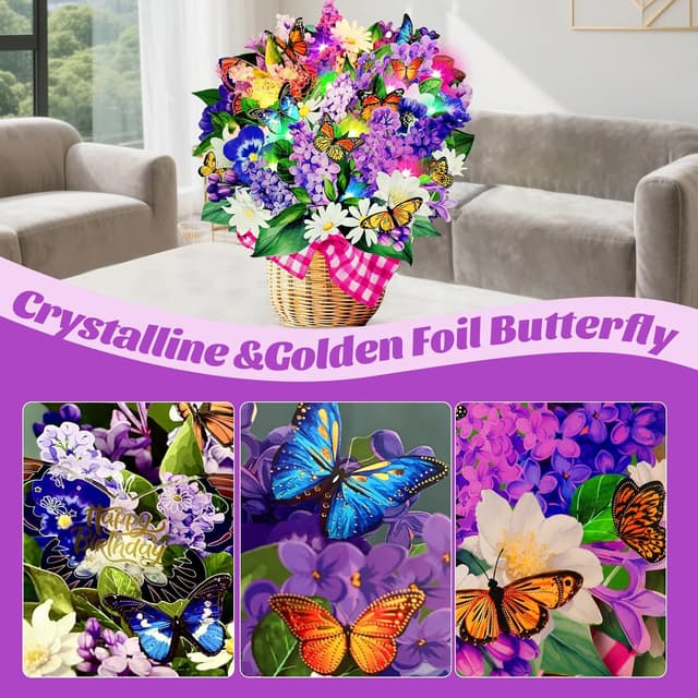 Detalle 2 de Ecloverlife Musical Birthday Card lights