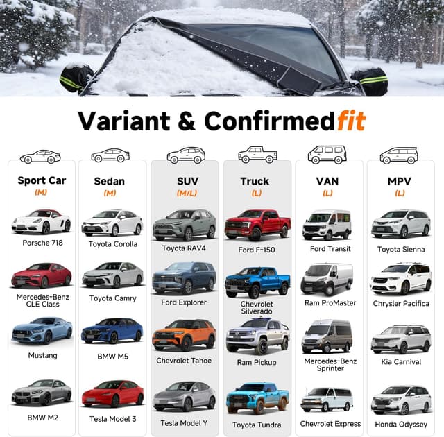 Thumbnail 5 de DooGooCoo Upgraded 7-Layer Snow Cover