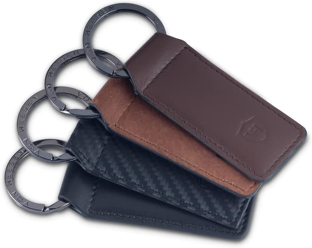 Thumbnail 6 de VON HEESEN® Leder-Schlüsselanhänger mit Geschenkbox und Schlüssel-Organizer (Rot)