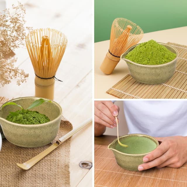 Thumbnail 6 de HAPLOVE Premium Matcha Tea Set with Bamboo Whisk, Bowl Scoop & Holder – complete matcha making kit