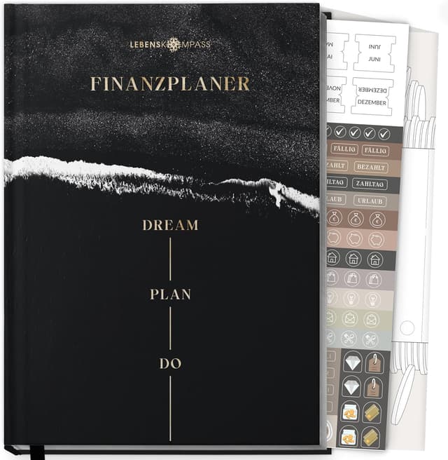 Detalle de Lebenskompass Pracht Budgetplaner für 12 Monate