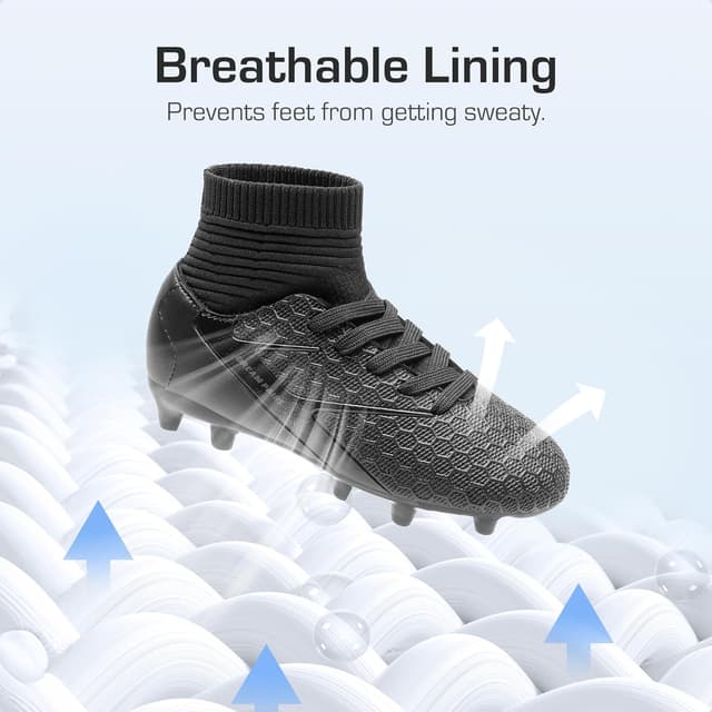 Detalle 2 de DREAM PAIRS Youth High-Top Soccer Cleats for Firm Ground (Boys & Girls)