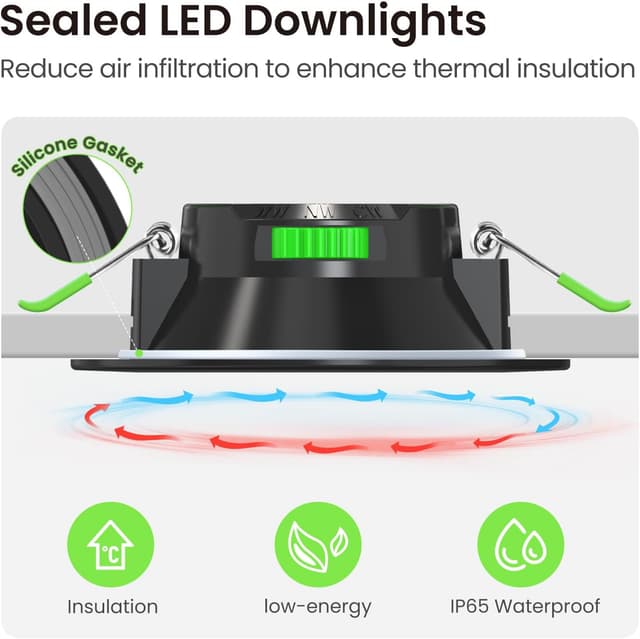Detalle 1 de ALUSSO LED Einbaustrahler 7 W, 6er-Set