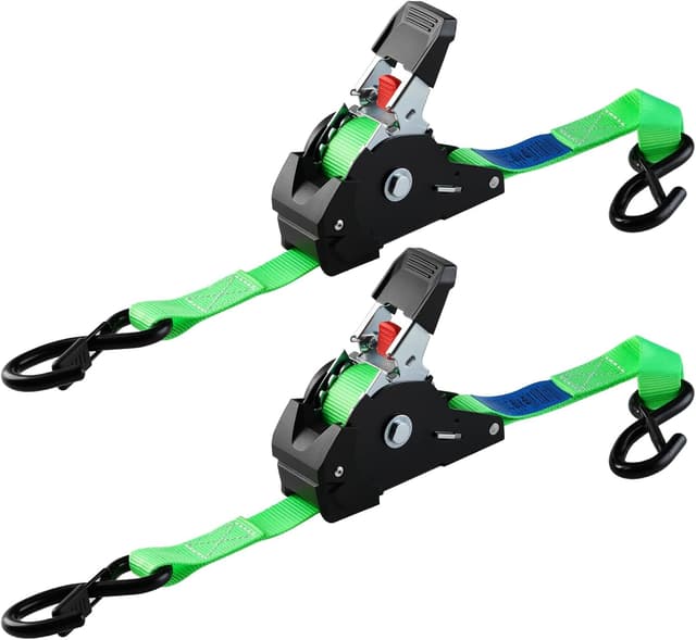 Imagen de TLGREEN Cinghie di ancoraggio automatiche con cricchetto, 2 pezzi da 3 m x 25 mm, con ganci a S en OfertitasTOP