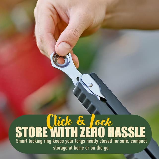 Thumbnail 3 de 24 inch BBQ Tongs Stainless Steel Grill Tongs 🍖