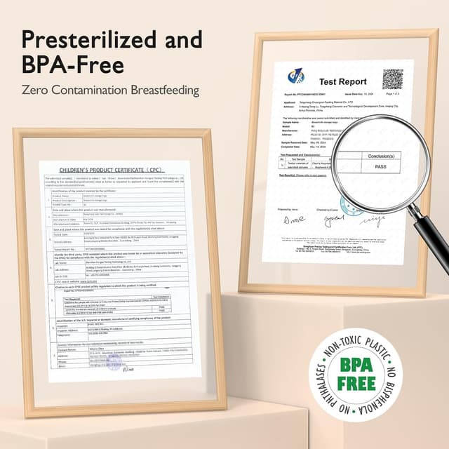 Thumbnail 6 de momcozy Easy Pour Breastmilk Storage Bags (250ml) with Temp-Sensing Colour Change, 120 Count