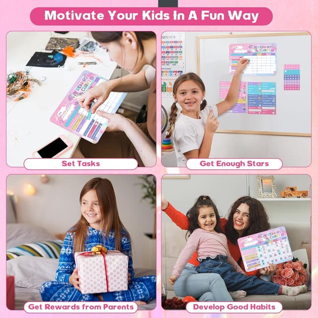 Thumbnail 5 de Magnetic Reward Chart for Kids 52 stickers